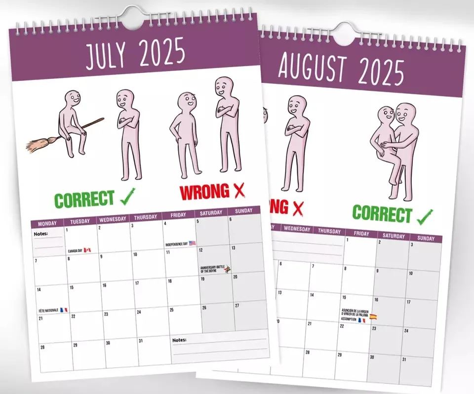 How to talk to small people – 2025 Wall Calendar - Funny - Quirky - Christmas