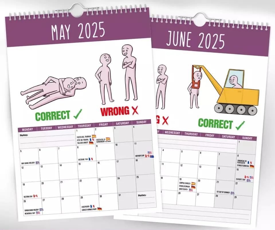 How to talk to small people – 2025 Wall Calendar - Funny - Quirky - Christmas