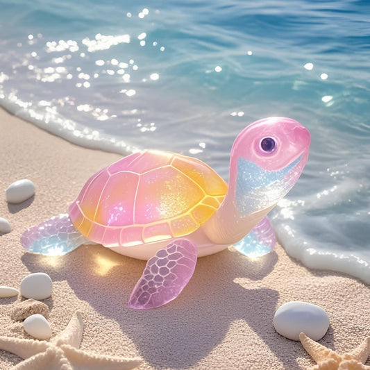 🐢 Ocean Rainbow Turtle Figurine
