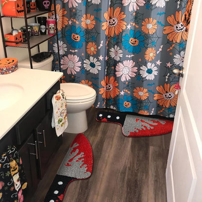👿Halloween Scream Knife Throw Rug