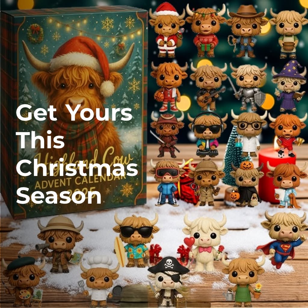 Highland Cow Advent Calendar 2025 🐮🎄--24 Days of Surprises