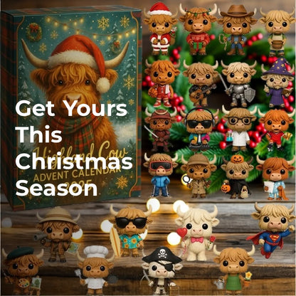 Highland Cow Advent Calendar 2025 🐮🎄--24 Days of Surprises