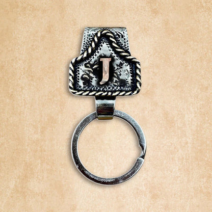 Vintage Letter Keychain