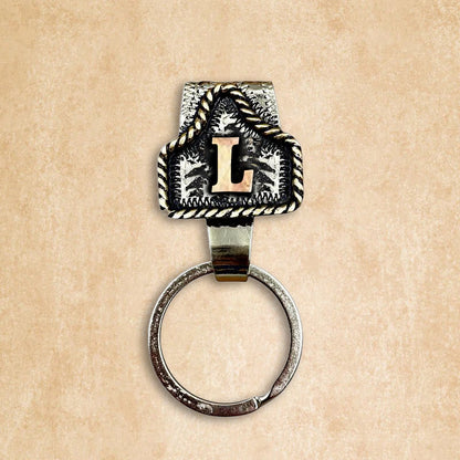 Vintage Letter Keychain