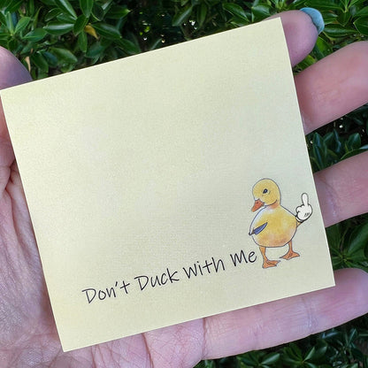 🤣Funny Middle Finger Duck Sticky Notes💥