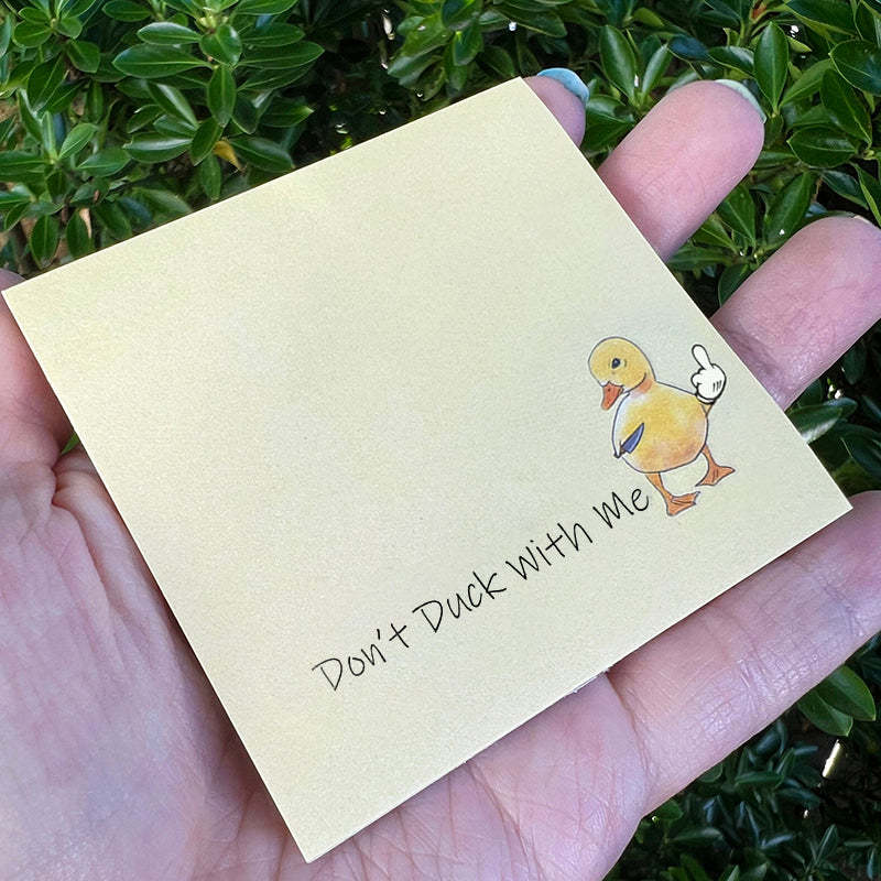 🤣Funny Middle Finger Duck Sticky Notes💥