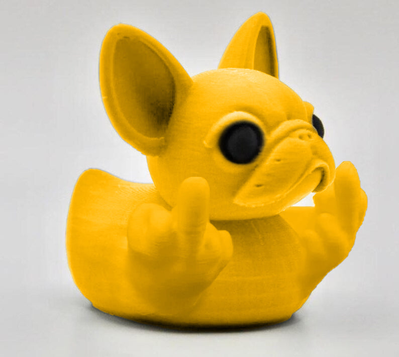 🤣Middle Finger French Bulldog Duck
