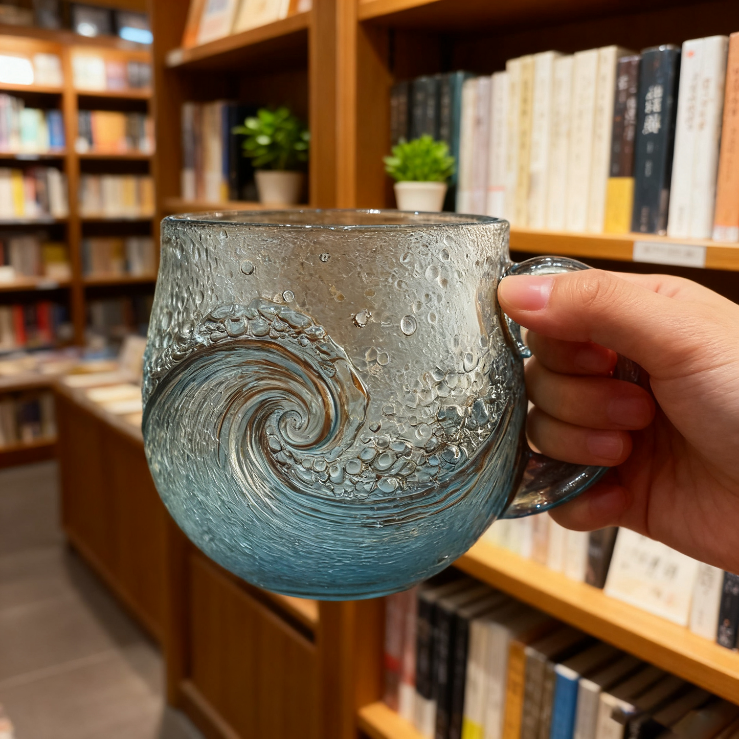 🌊 Sea Glass Wave Mug