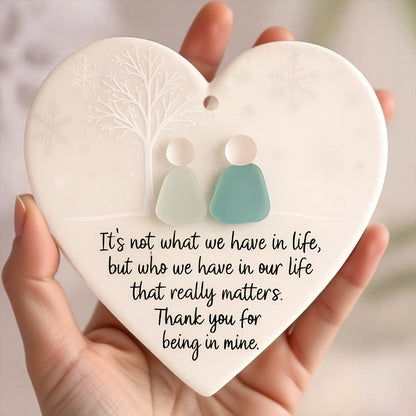 ❤Heart-Shaped Sea Glass Friendship Keepsake
