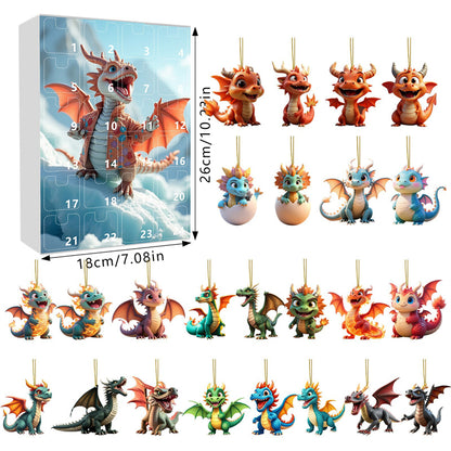 Dragon Advent Calendar 2025 – Countdown to Christmas with 24 Dragon Ornaments 🐉🎄