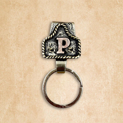 Vintage Letter Keychain