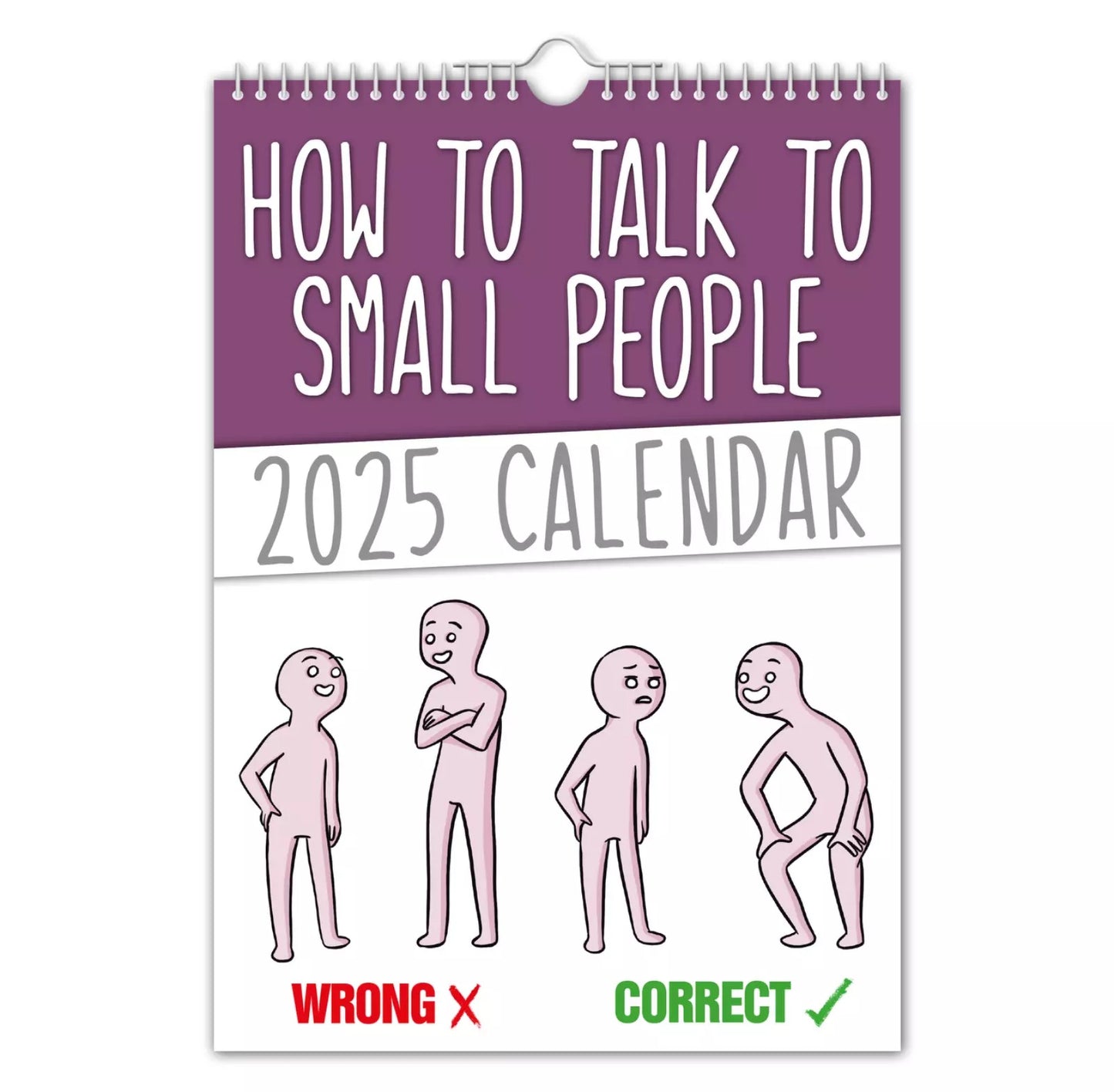 How to talk to small people – 2025 Wall Calendar - Funny - Quirky - Christmas