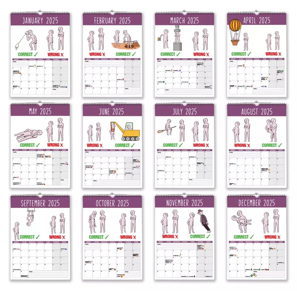 How to talk to small people – 2025 Wall Calendar - Funny - Quirky - Christmas