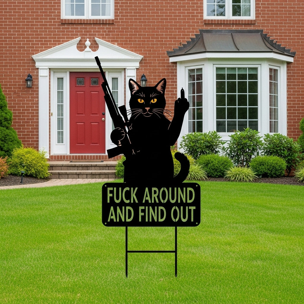 🤣 Middle Finger Jesus Yard Decor: Fk Around & Find Out😎