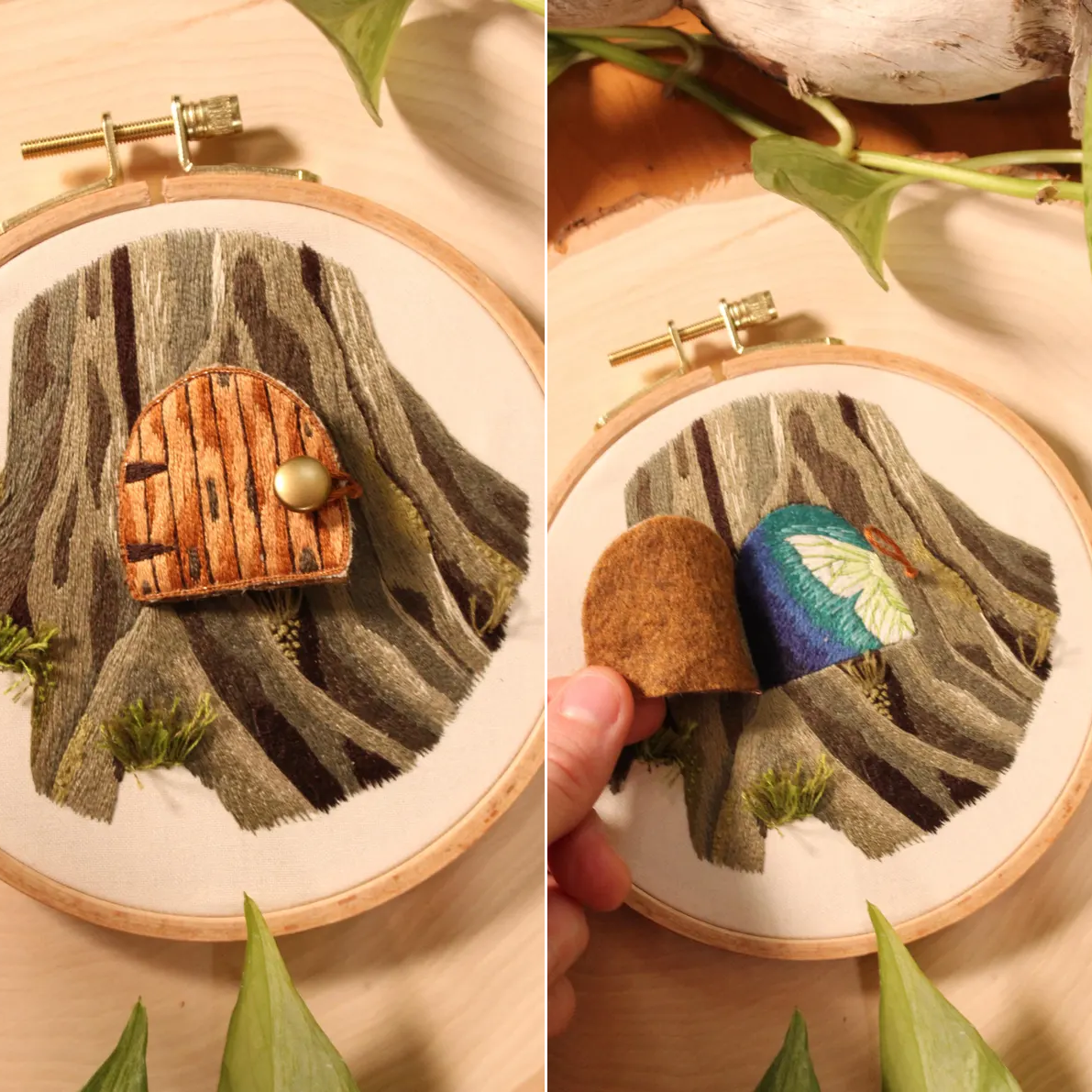 DIY 3D Magic Fairy Door Embroidery Kit