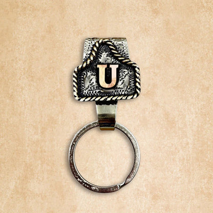 Vintage Letter Keychain